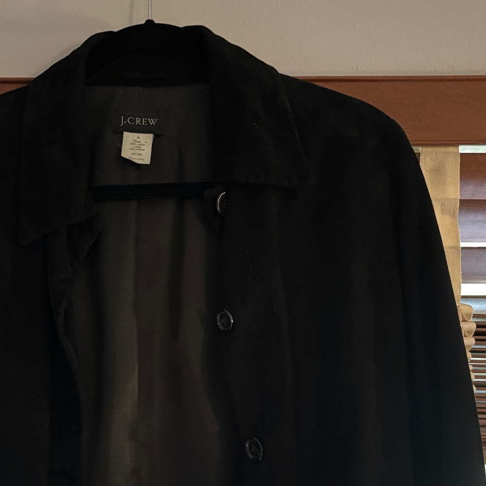 J. CrewBlack Suede Shirt Jacket